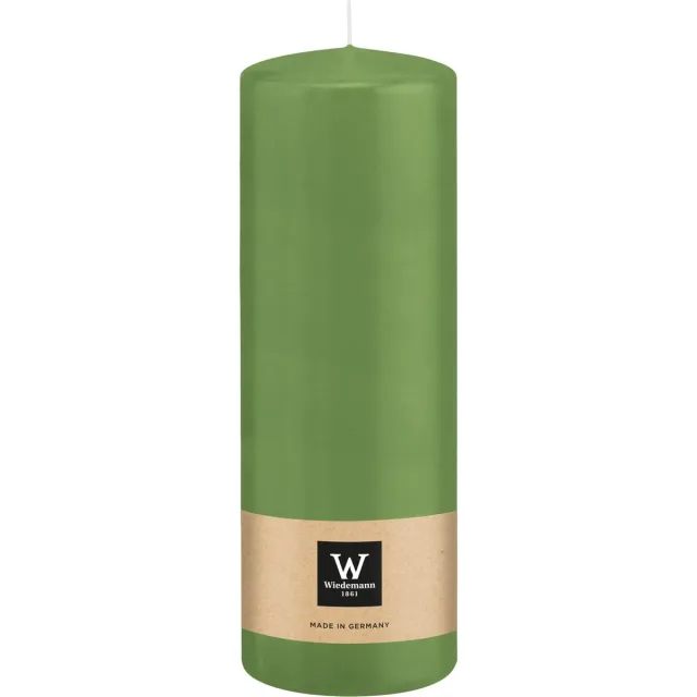 Wiedemann Cilinderkaars/stompkaars - lichtgroen - 20 x 7 cm - 103 branduren - zuilkaarsen
