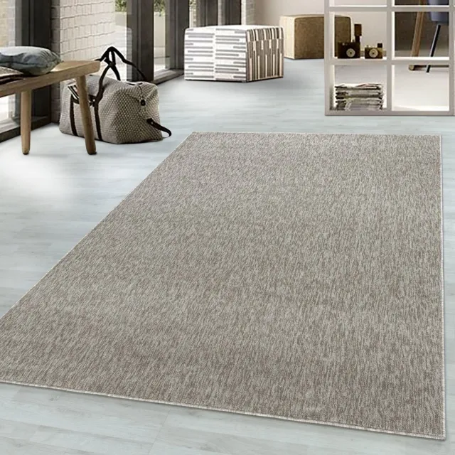 Muratap Effen Vloerkleed Laagpolig Beige- 120x170 CM