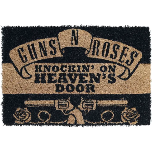 Guns N' Roses Knockin' on Heaven's Door Unisex Deurmat - meerkleurig - Standard Zwart