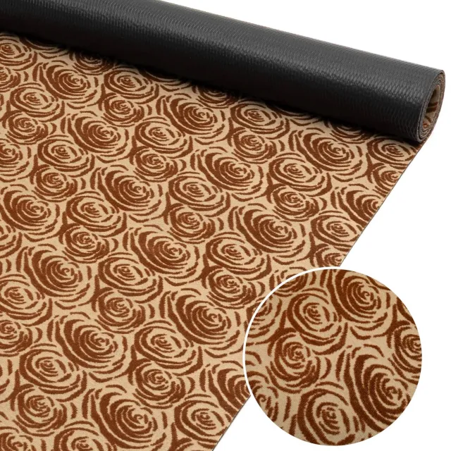 ANRO Keukenloper Clara Beige 300x100cm – Tapijtloper Wasbaar Antislip Gangloper Hal Laagpolig