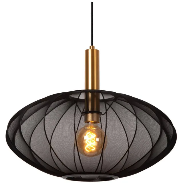 Lucide CORINA - Hanglamp - Ø 50 cm - 1xE27 - Zwart