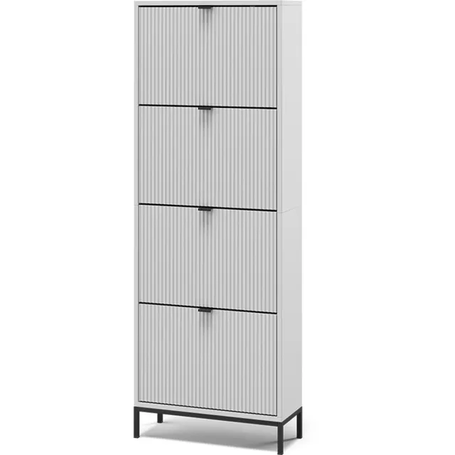 Vicco Eliza Schoenklaprek – 60 x 168 cm met 4 uitklapbare lades Wit
