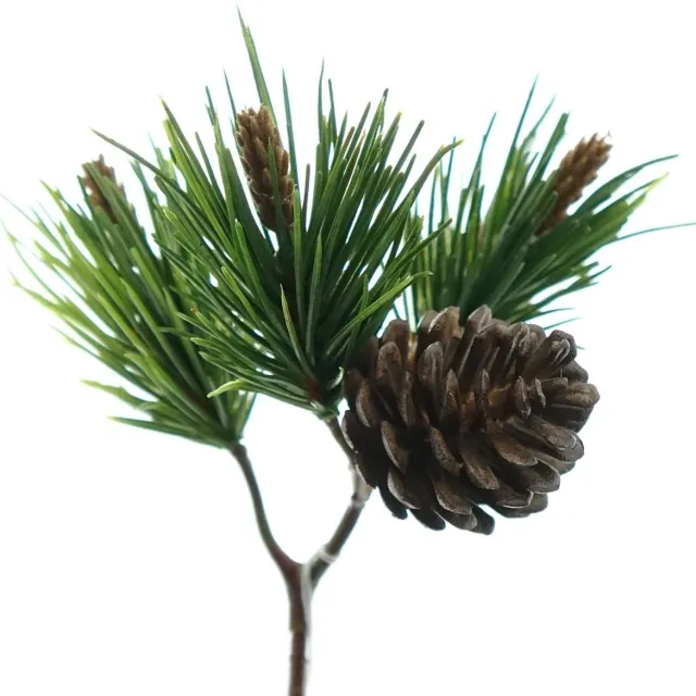 Gasper Dennentak Groen met Dennenappel 22 cm - Kunstplanten