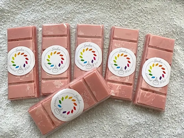 Linden Waxmelts SCANDAL waxmelt parfum geur - Linden - handgemaakt - 100% sojawax - aromatic - voor geurbrander - huisparfum rose