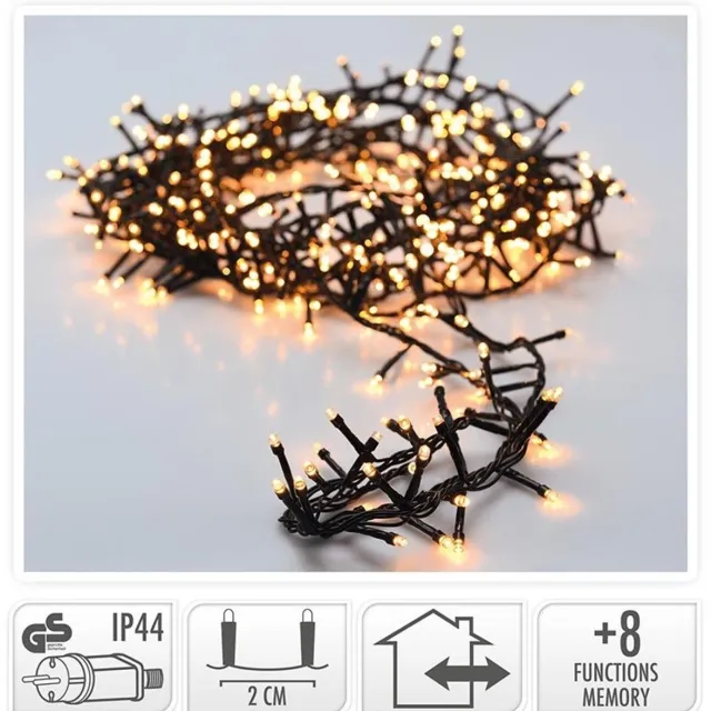 DecorativeLIghting Micro Cluster 1800 LED's - 36 meter - warm wit