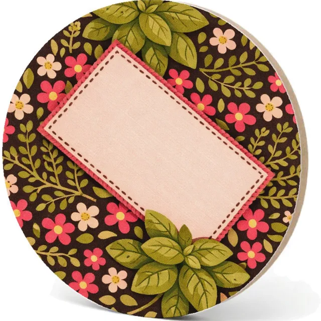 Mr Cadeautjes MDF fotolijst - design Een handgemaakte keukenprint met kruiden en labelkaart | cadeau Wit
