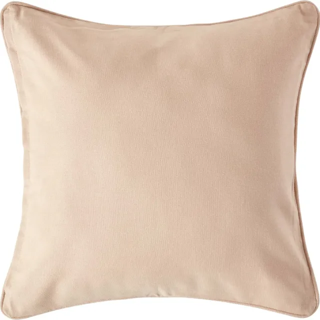 Homescapes katoenen kussenhoes in beige, 45 x 45 cm