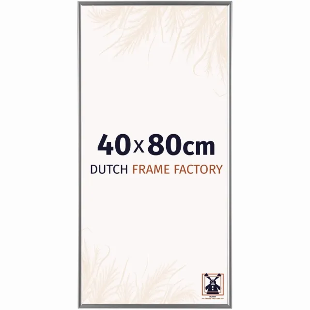 Dutch Frame Factory Fotolijst 40x80 cm - Kunststof - Zilver Hoogglans - Easy