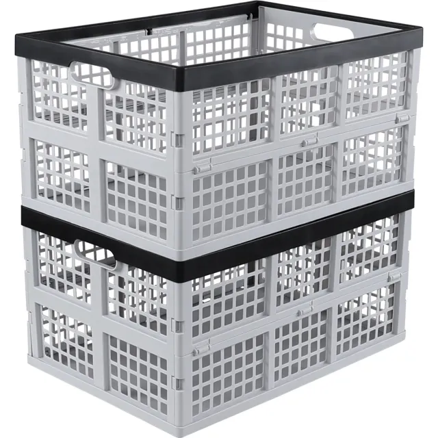 Online Europe , Witte Vouwkratten 1 Stuk, Boodschappenkratten 50x35x26,5cm 1* Wit