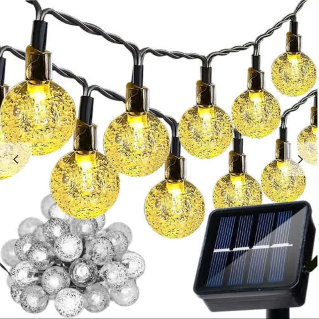 ilso tuinverlichting op zonne-energie - solar - lichtsnoer buiten - waterproof - 50 lampen - 7 meter - IP44
