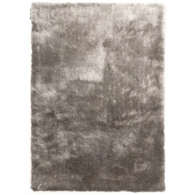 DÉJA Living Vloerkleed 200x290cm - Hoogpolig Linnen Stof - Luno Lichtgrijs