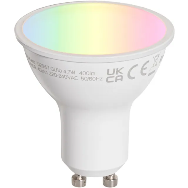 LUEDD Smart GU10 50mm LED lamp helder 4.7W 400 lm 2200-2400K