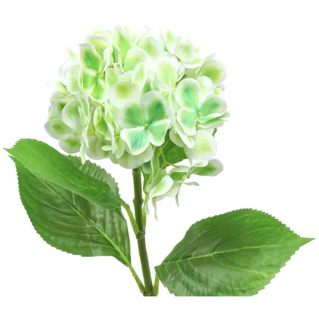 Viana Hortensia kunstgroen, wit 68cm groente