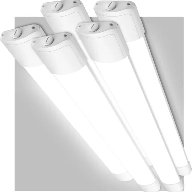 Oraymin 5x LED TL Armatuur 150 cm - 45W - 4950LM - Waterdicht IP66 - Doorverbindbaar - Voor Magazijn Kelder Werkplaats en Gang Wit