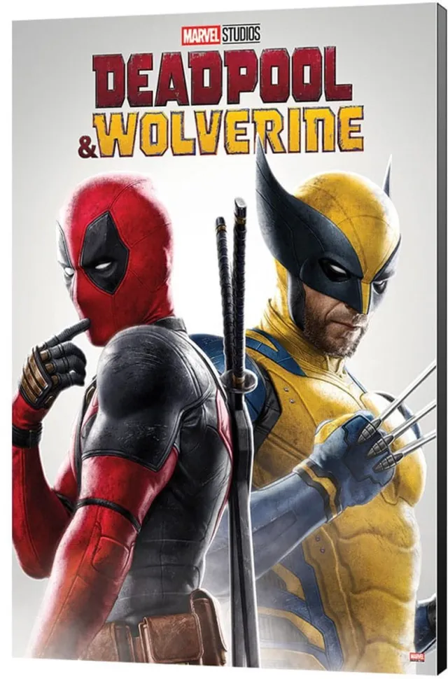Semic Marvel Wooden Wall Art Deadpool & Wolverine 02 Best friends 35 x 50 cm Poster & Wallscrolls Multi