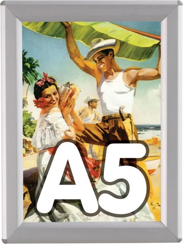 Opti-frame 14 mm A5 zonder standaard Aluminium