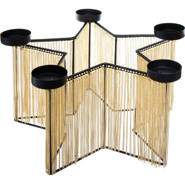 Konges Sløjd Kerst - Tafel Kaarshouder/Kandelaar Stervorm Multi