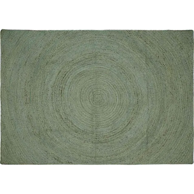 vidaXL Gebied Tapijt Olijfgroen 160 x 230 cm Jute