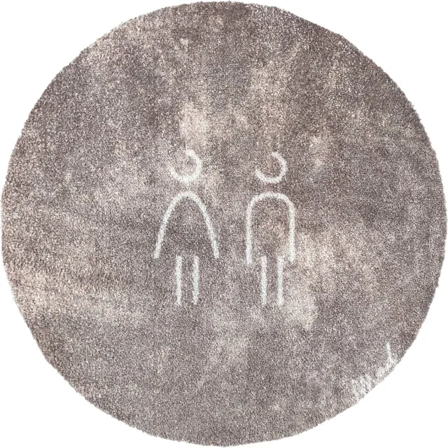Mad About Mats NORMAN - deurmat/badmat - droogloop/touch - wasbaar - 67x67 bruin
