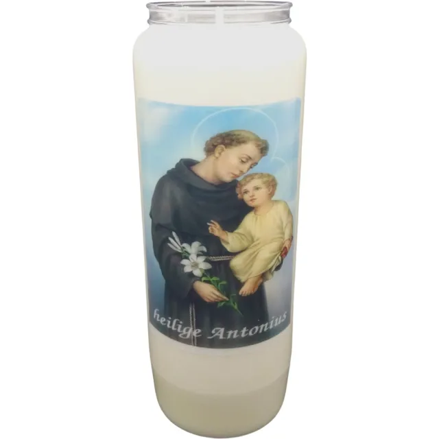 Spaas Noveenkaars Heilige Man 001 - 9 dagen brander (5 stuks) wit