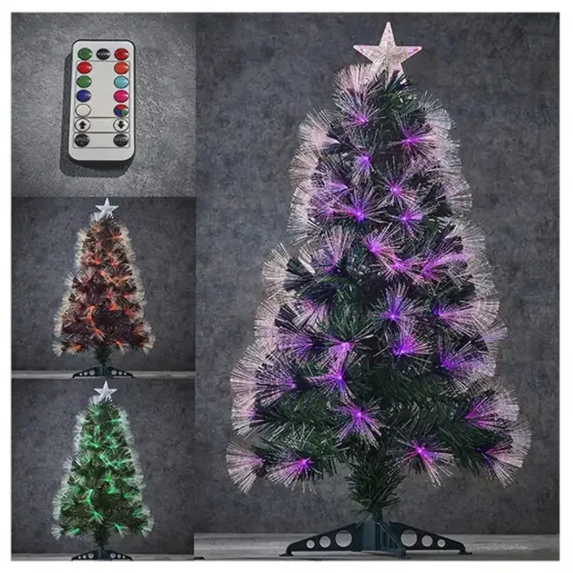 Luca Lighting Greenville boom fibre optic multicolour 95led 60 function controller remote controller - h90xd40cm - Woonaccessoires en seizoensgebondendecoratie (Europese stekker )