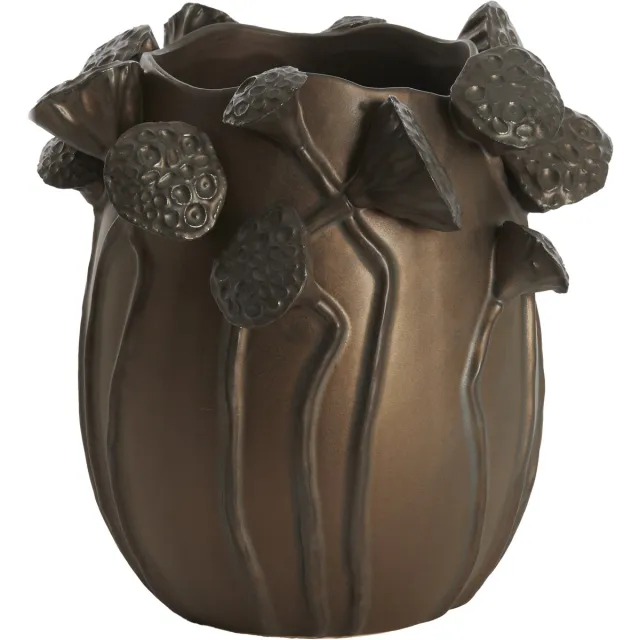 Light & Living Vaas LAVCI - 26.5x25.5x26.5cm - Bruin