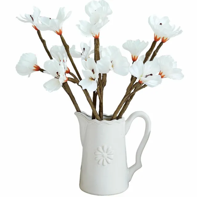 Loberon Sierbloem set van 6 Xivale wit