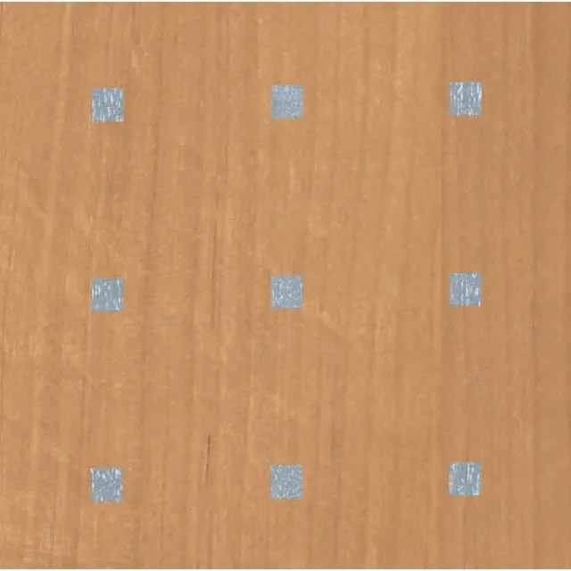 2LIF Decor Hout Els Middel Statische raamfolie Mini rol transparant 45cmx2mtr 2Lif bruin