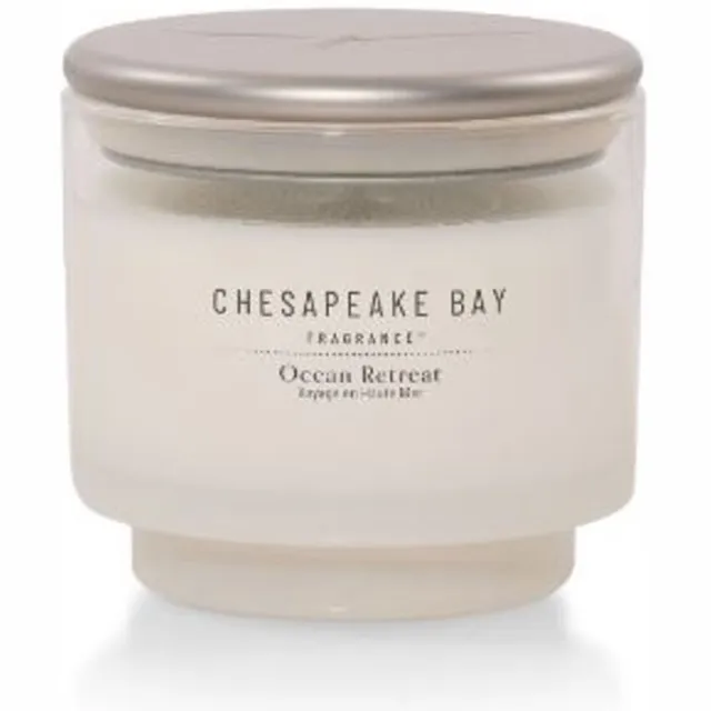 Chesapeake Bay Fragrance - Ocean Retreat Small Geurkaars - 25 branduren Wit