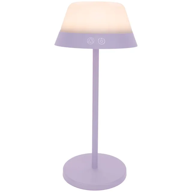 EGLO Meggiano Tafellamp - Aanraakdimmer - Draadloos - 32 cm - Lila|Wit - Instelbaar RGB & wit licht - Oplaadbaar - Buiten en Binnen Lila;Wit;