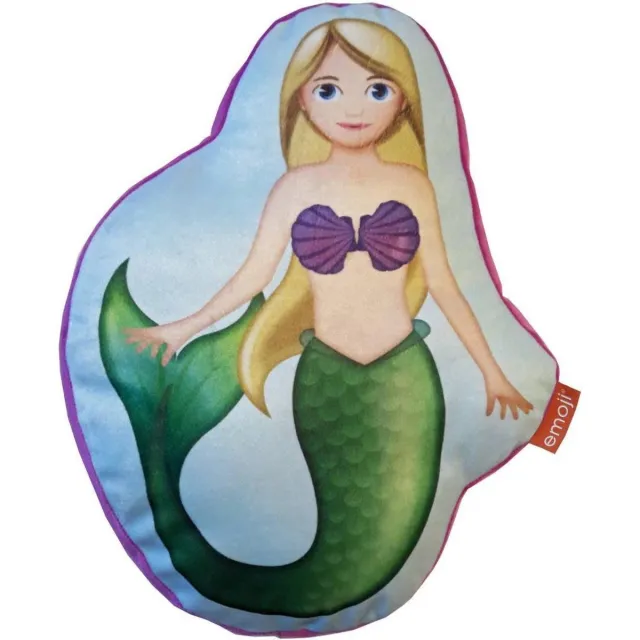 Emoji Happy Mermaid - Sierkussen - 40 x 30 cm - Multi