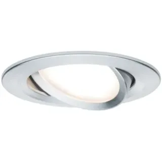 Paulmann Inbouwspot Led Nova Coin 3-stapdim Rond Kantelbaar Aluminium 6,5w Zilver