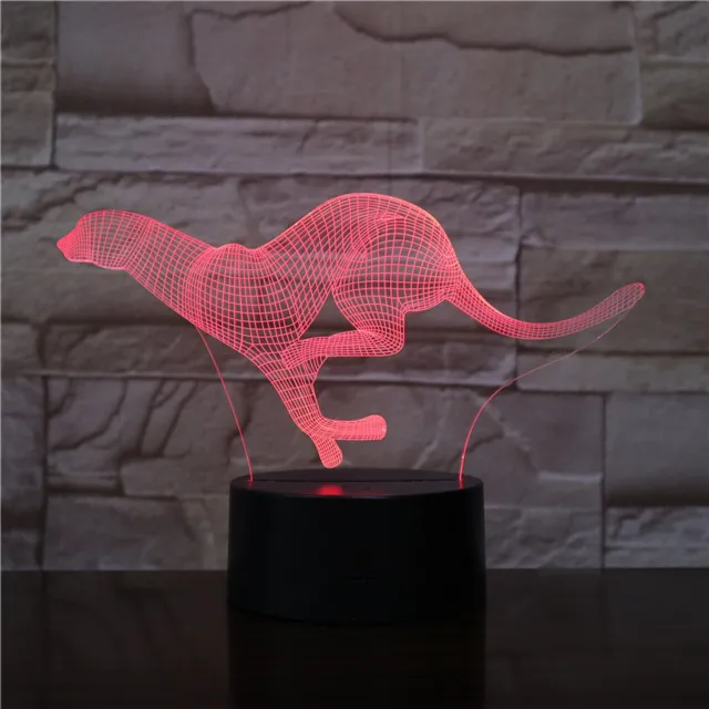 MC Living 3D Led Lamp Met Gravering - RGB 7 Kleuren - Dinosaurus