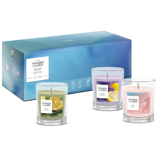 Yankee Candle 3 Tumbler Gift Set - Cadeauset Blauw