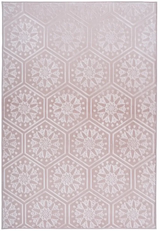 Dutch XXL Marokkaans Vloerkleed | Tapijt | Monroe | Hexagon | Roze