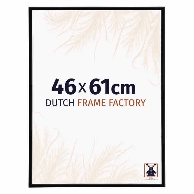 Dutch Frame Factory Fotolijst 46x61 cm - Kunststof - Zwart Hoogglans - Angers