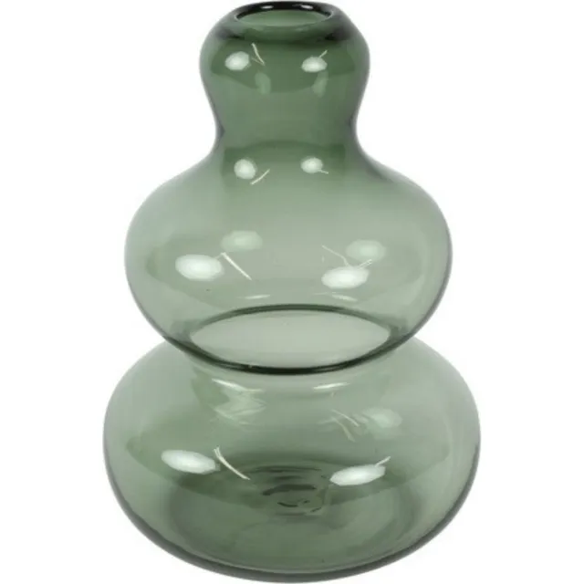 Countryfield Vaas Royal-Bree glas L22B22H35CM donker groen