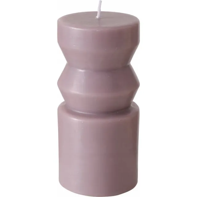 Boltze decoratieve kaars Celona - paraffine, violet, 14 x 6,5 cm Paars
