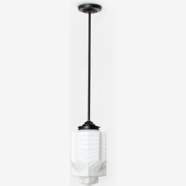 Coloured by Art Hanglamp ''Chrysler'' Moonlight - Art Deco Trade Zwart