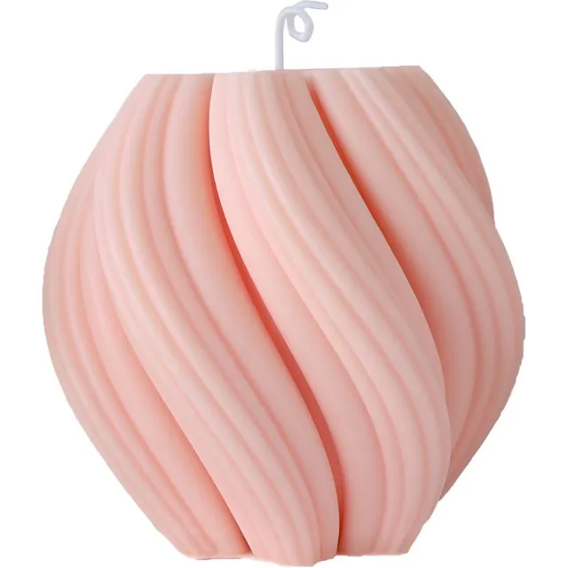 Sham's Art Kaars - Twirl Kaars - Roze - Aromatherapie Kaars - Figuurkaars - Decoratie