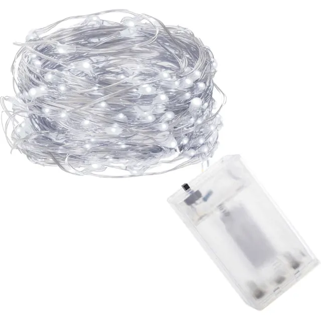 springos Kerstverlichting | 9.9 m | Waterdicht | Op Batterij | LED-Verlichting | Wit