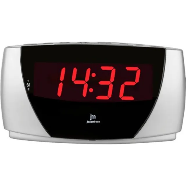 Just a Minute Wekker | Elektra | Zilver / Digitaal