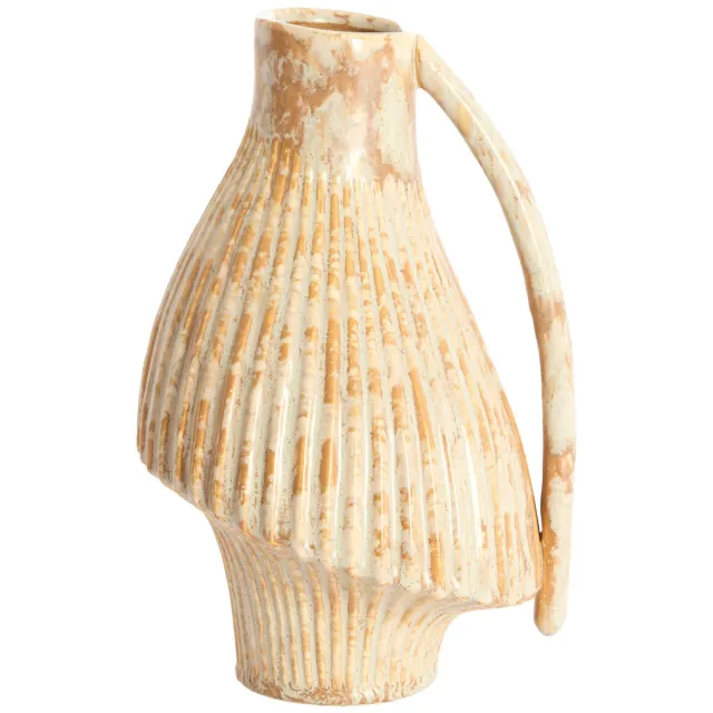 Light & Living Vaas Forla (19,5x17,5x28,5 cm) crème+oranje-brun