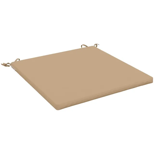 vidaXL Zitkussens - SOEST - 100% - Polyester - Zand - 60 - x - 60 - x - 3 - cm