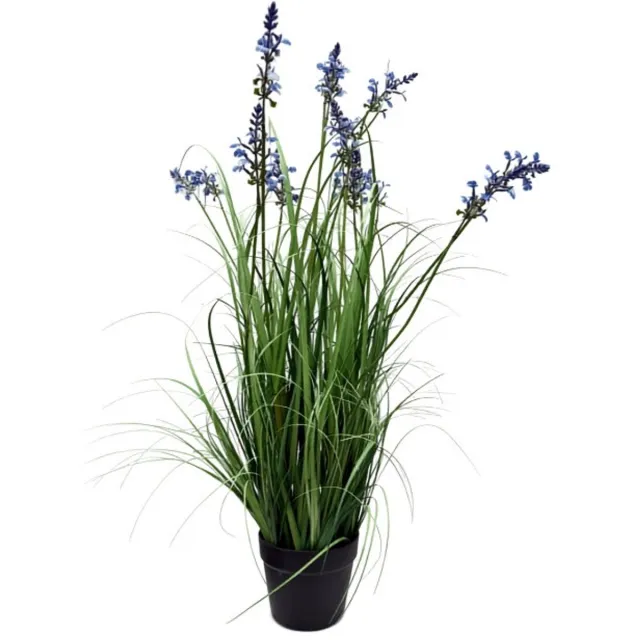 Oosterik Home Lavendel lila siergras in pot H 94 cm kunstplant Oosterik Home onbekend