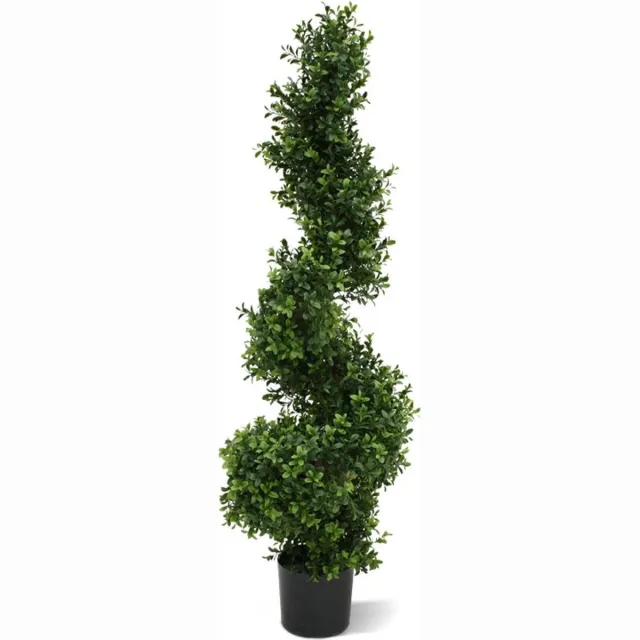 maxifleur Kunstplanten Buxus spiraal deluxe kunstboom 100cm - UV bestendig Groen