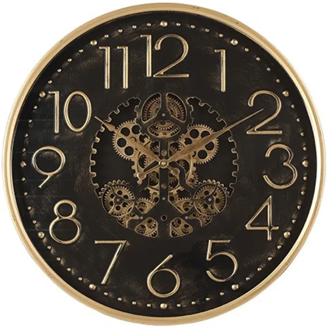 Wandklok Tasma zwart/goud