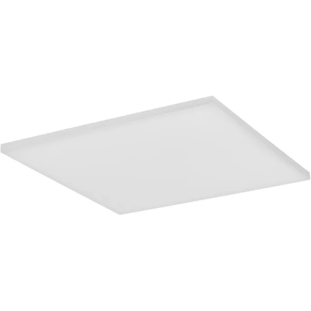 Osram Planon Frameless rahmenlose Panelleuchte in Weiß mit fortschrittlicher LED-Technik, 40 W, quadratische Form (600 x 600 mm), warmweiße Lichtfarbe bei 3000 K, Aluminium-Gehäuse