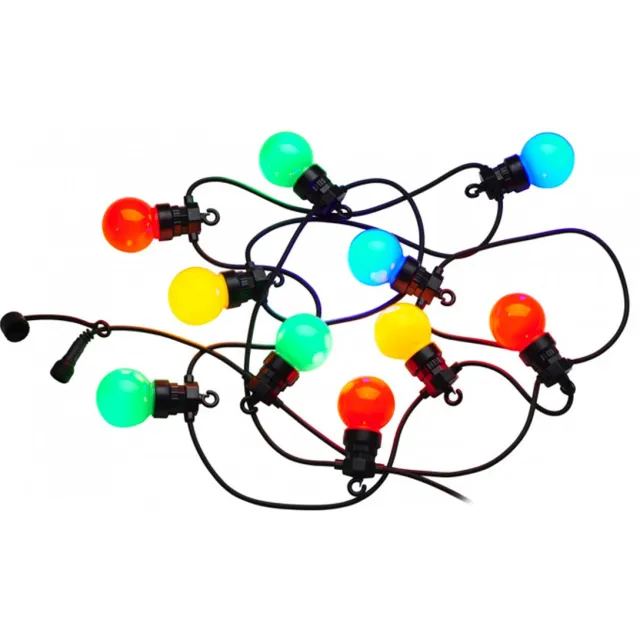 Sirius Lucas Clear Startset – Lichtsnoer Buiten 10 lampjes – Tuinverlichting Gekleurde Lampjes