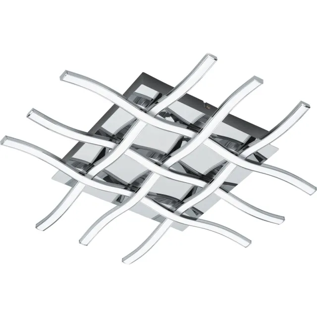 EGLO Lasana 1 - Wand/Plafondlamp - 1 Lichts - Chroom - Wit